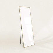 Jeffrey-Full Length Rectangular Mirror — Gold