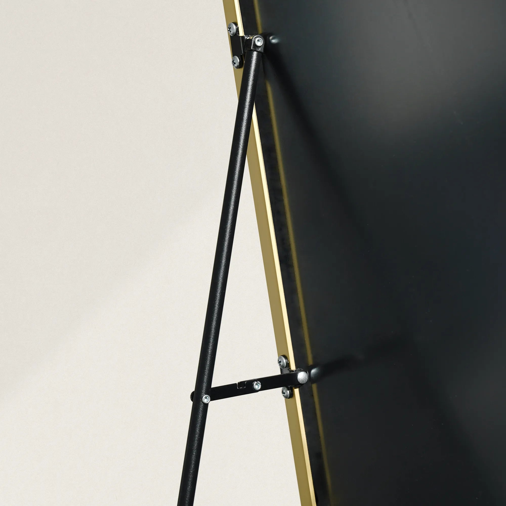 Jeffrey-Full Length Rectangular Mirror — Gold